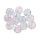 Pyöreä lasihelmi jääkukka 8 mm light unicorn 10 kpl