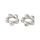 Synteettinen helmikehikko platinanvärinen iso daisy kehys 14x15x3,5 mm 10 kpl