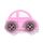 Silikonihelmi auto "kupla" pinkki 21,5x32 mm