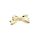 Metallihelmi rusetti 19x10,5 mm vaalea kullanvärinen 1 kpl