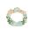 Metalliemalimaskotti kranssi rusetti/ kukat/ perhonen aqua/ kulta /strassit 25x25,5 mm