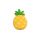 Silikonihelmi sydän ananas 32,5x19,5 mm