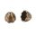 Kalotti/nauhanpääte antiikkimessinginvärinen urakuvioitu kuppi 17x16 mm 1 kpl