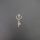 Metalliriipus avain 33x14 mm antiikkihopeanvärinen 1 kpl