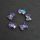 Kiinalainen kristallihelmi rusetti 7x10 mm violet AB 5 kpl