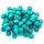 Puuhelmi pyöreähkö n. 5x6 mm maalattu turkoosi 10g