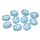 Ovaalihelmi 13,5x10,8 mm kirkas aqua uurrekuvio 10 kpl
