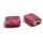 Lamppuhelmi litteä n. 20x16 mm hopeasisus fuksia 1 kpl
