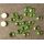 Swarovski strassi SS12 3.1 mm peilipohja Peridot 10 kpl