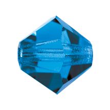 Preciosa® MC Bead Rondelle 3 mm Capri Blue 10 kpl