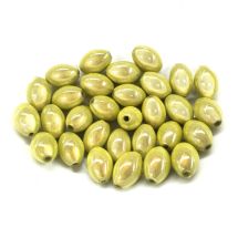 Akryylihelmi heijastava oliivihelmi 14x9,5 mm vaaleanvihreä 5 kpl