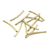 Metallihelmi messinki kaareva urakuvioitu putki 25x2 mm 10 kpl