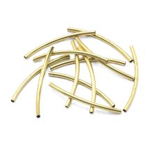 Metallihelmi messinki kaareva sileä putki 35x2 mm 10 kpl