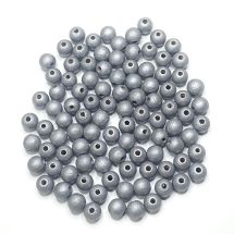Puuhelmi Detoa pyöreä 8 mm tumma hopea pyökkiä n. 100 kpl