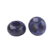 Isoreikäinen kividonitsihelmi sodaliitti n. 14x8 mm 1 kpl