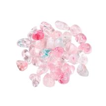 Akryylisiruhelmi vaaleanpunertava "merilasi" värilajitelma n. 4-8,5 mm 10 g
