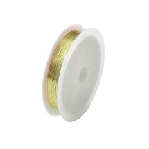 Metallilanka kuparia vaalea kullanvärinen 0,3 mm / 28gauge n. 20 m