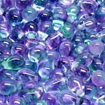 Pisarahelmi 9x6 mm kirkas pintaväri sinivihreä / violetti 10 kpl