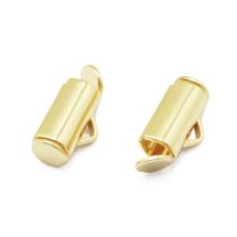 Nauhanpääte siemenhelmikoruille 11,5x4 mm 18k kullattu 2 kpl