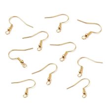 Avokorvakorukoukku kierrekoriste ja pallo 18k kullattua 304 terästä 5 pr