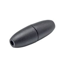 Turvalukko muovia kapea suippo musta 20x11 mm