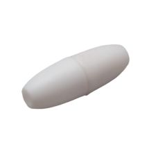 Turvalukko muovia kapea suippo valkoinen 20x11 mm