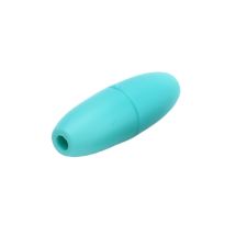 Turvalukko muovia kapea suippo tumma turkoosi 20x11 mm