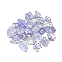 Lasihelmilajitelma kirkas/vaalea lila n. 25 g