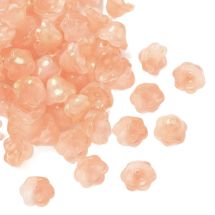 Kukka 8x12mm nuppu kirkas värikäsitelty golden apricot 10 kpl