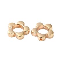 Synteettinen helmikehikko kullanvärinen iso daisy kehys 14x15x3,5 mm 10 kpl
