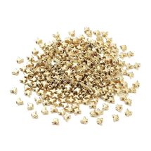 Synteettinen helmi sileä miniperhonen kullanvärinen 5x6 mm n. 25 kpl