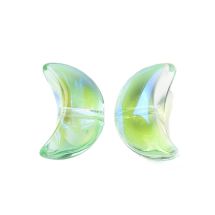 Kuunsirppihelmi 9x14x6,5 mm värikäsitelty lasi peridot AB 1 kpl