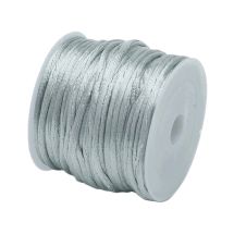 Satiininyöri 2 mm hopea n. 10 m