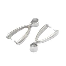 Riipuspidike pitkä piikit+silmukka 17,5x3 mm platinoitua 925 sterlinghopeaa 1 kpl