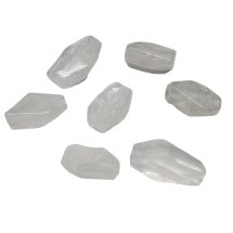 Kivihelmi vuorikristalli hiottu iso nugettihelmi 1 kpl