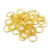 Välirengas suljettu pyöreä kullattu