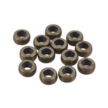 Metallihelmi antiikkimessinginvärinen sileä kapea rondelli 4x7 mm 10 kpl