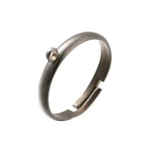 Sormuspohja 316 teräs teräksenvärinen säädettävä yhdellä silmukalla