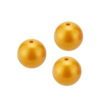 Silikonihelmi pyöreä kulta