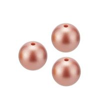 Silikonihelmi pyöreä ruusukulta / kupari