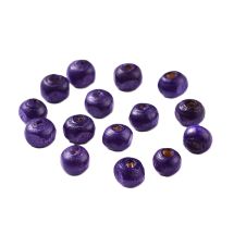 Puuhelmi pyöreähkö n. 5x6 mm maalattu sinivioletti 10g