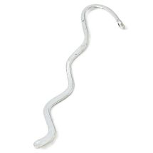 Kirjanmerkki pieni aalto antiikkihopeoitu 8,4 cm