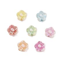Akryylihelmi kukka värilajitelma 6,5x4 mm 10 g