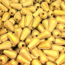 Akryylihelmi heijastava minipisara 10x6 mm kulta 10 kpl