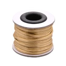 Satiininyöri 2 mm vaalea karamelli n. 10 m