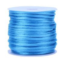 Satiininyöri 2 mm tumma taivaansininen n. 10 m