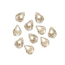 Pisarahelmi särmikäs n. 4x6 mm beige AB 10 kpl
