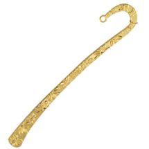 Kirjanmerkki kullanvärinen "kukat ja perhoset" 12,5 cm