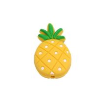 Silikonihelmi sydän ananas 32,5x19,5 mm