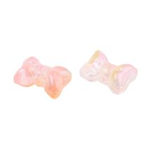 Rusettihelmi 6x10x14 mm värikäsitelty aprikoosi / pinkki 1 kpl